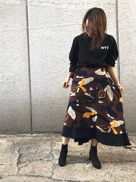 yukaさん（レディース・156cm）の秋コーディネート