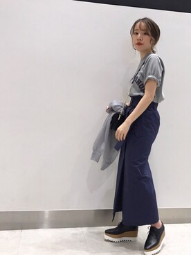 yukaさんの「ロングトレンチスカート」を使ったコーディネート