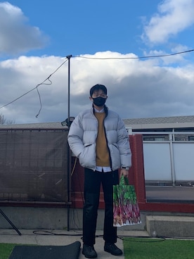 「LMCのアイテム（ジャケット/アウター）」を使った、ハンギョルさん（メンズ・177cm）の冬コーディネート