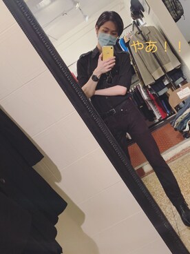 「BLK DNM（ブラックデニム）のアイテム（トップス）」を使った、穎川ゆうきさん（メンズ・175cm）の春コーディネート