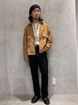 「417 EDIFICE（フォーワンセブンエディフィス）のアイテム（ブルゾン）」を使った、SHINPEIさん（メンズ・170cm）の春コーディネート
