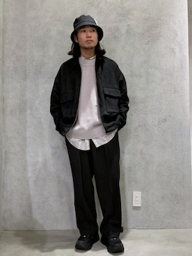 「417 EDIFICE（フォーワンセブンエディフィス）のアイテム（ブルゾン）」を使った、SHINPEIさん（メンズ・170cm）の春コーディネート