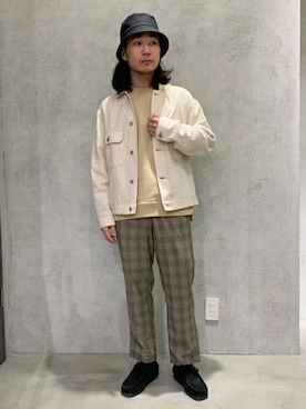 「417 EDIFICE（フォーワンセブンエディフィス）のアイテム（スウェット）」を使った、SHINPEIさん（メンズ・170cm）の春コーディネート