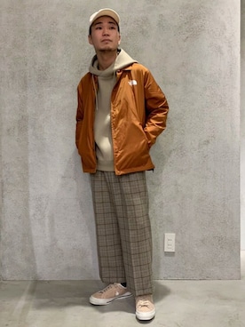 「FRUIT OF THE LOOM（フルーツオブザルーム）のアイテム（キャップ）」を使った、SHINPEIさん（メンズ・170cm）の春コーディネート