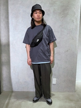 「アイテム（ボディバッグ/ウエストポーチ）」を使った、SHINPEIさん（メンズ・170cm）の春コーディネート