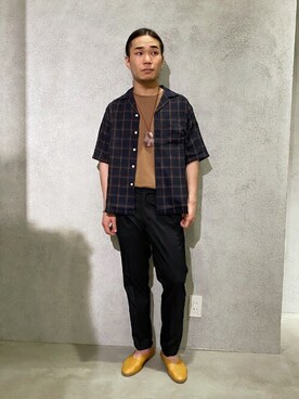 「417 EDIFICE（フォーワンセブンエディフィス）のアイテム（スリッポン）」を使った、SHINPEIさん（メンズ・170cm）の春コーディネート