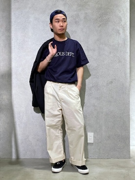 「417 EDIFICE（フォーワンセブンエディフィス）のアイテム（キャップ）」を使った、SHINPEIさん（メンズ・170cm）の夏コーディネート