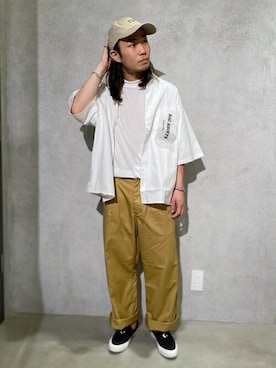 「417 EDIFICE（フォーワンセブンエディフィス）のアイテム（キャップ）」を使った、SHINPEIさん（メンズ・170cm）の夏コーディネート