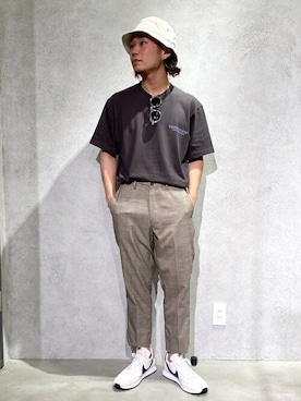 「417 EDIFICE（フォーワンセブンエディフィス）のアイテム（帽子）」を使った、SHINPEIさん（メンズ・170cm）の夏コーディネート