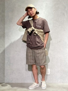 「417 EDIFICE（フォーワンセブンエディフィス）のアイテム（帽子）」を使った、SHINPEIさん（メンズ・170cm）の夏コーディネート