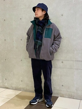 「417 EDIFICE（フォーワンセブンエディフィス）のアイテム（帽子）」を使った、SHINPEIさん（メンズ・170cm）の冬コーディネート