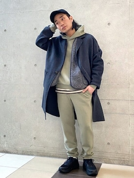 「417 EDIFICE（フォーワンセブンエディフィス）のアイテム（パーカー）」を使った、SHINPEIさん（メンズ・170cm）の冬コーディネート