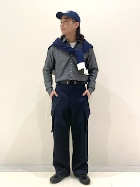 「417 EDIFICE（フォーワンセブンエディフィス）のアイテム（帽子）」を使った、SHINPEIさん（メンズ・170cm）の冬コーディネート