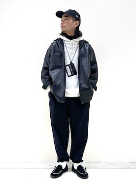 「417 EDIFICE（フォーワンセブンエディフィス）のアイテム（その他パンツ）」を使った、SHINPEIさん（メンズ・170cm）の冬コーディネート