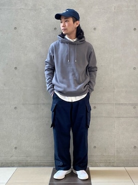 「417 EDIFICE（フォーワンセブンエディフィス）のアイテム（帽子）」を使った、SHINPEIさん（メンズ・170cm）の春コーディネート