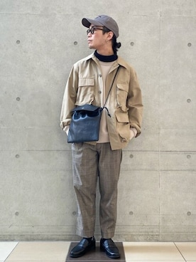 「417 EDIFICE（フォーワンセブンエディフィス）のアイテム（帽子）」を使った、SHINPEIさん（メンズ・170cm）の春コーディネート