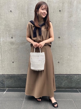 「【全社タグに統合】Relax」｜sakiさん（レディース・150cm）の春コーディネート