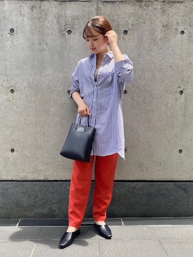 「☆柄シャツ」｜sakiさん（レディース・150cm）の夏コーディネート