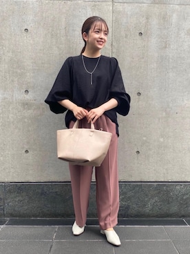 「ビジネス」｜「アイテム（その他シューズ）」を使った、sakiさん（レディース・150cm）の夏コーディネート