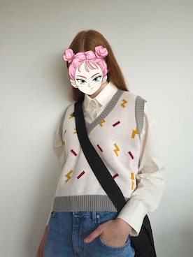 「MAINBOOTH（メインブース）のアイテム」を使った、hbSさん（レディース・164cm）の秋コーディネート