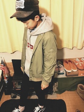 「靴下チラ見せ」｜「アイテム（その他アウター）」を使った、☆HARU☆さん（メンズ・159cm）の春コーディネート