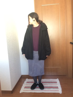 「バルーンスリーブ」｜♡あーりん♡さん（レディース・154cm）の冬コーディネート