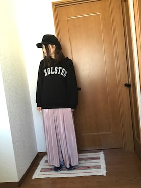 「Lattice（Lattice）のアイテム（キャスケット）」を使った、♡あーりん♡さん（レディース・154cm）の春コーディネート