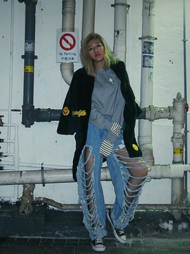 「ZALORA（-）のアイテム（ジャケット/アウター）」を使った、Lydia Liu さん（レディース・171cm）の冬コーディネート