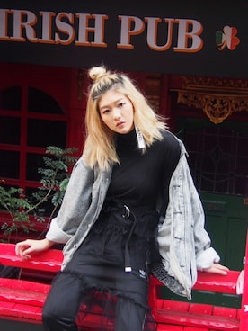 Lydia Liu さん（レディース・171cm）の春コーディネート