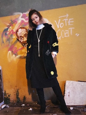 「ZALORA（-）のアイテム（ジャケット/アウター）」を使った、Lydia Liu さん（レディース・171cm）の冬コーディネート