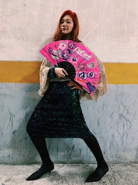 「overthekneeboots」｜Lydia Liu さん（レディース・171cm）の冬コーディネート