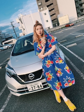 「足袋」｜「アイテム（シャツワンピース）」を使った、Lydia Liu さん（レディース・171cm）の春コーディネート