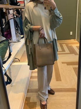 「cache cache（カシュ カシュ）のアイテム（バッグ）」を使った、たばさんさん（レディース・157cm）の夏コーディネート