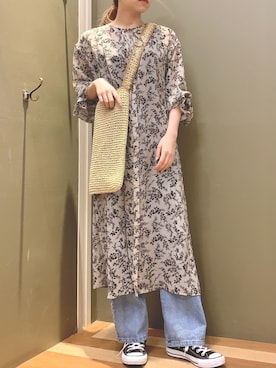 「Sugar spoon（シュガースプーン）のアイテム」を使った、たばさんさん（レディース・157cm）の春コーディネート