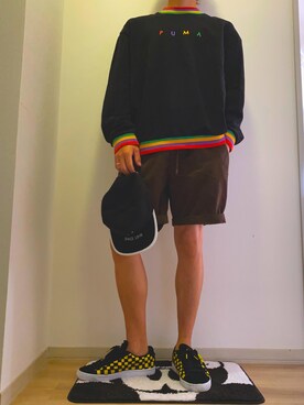 「PUMA（プーマ）のアイテム（帽子）」を使った、TAIGA  さん（メンズ・169cm）の春コーディネート