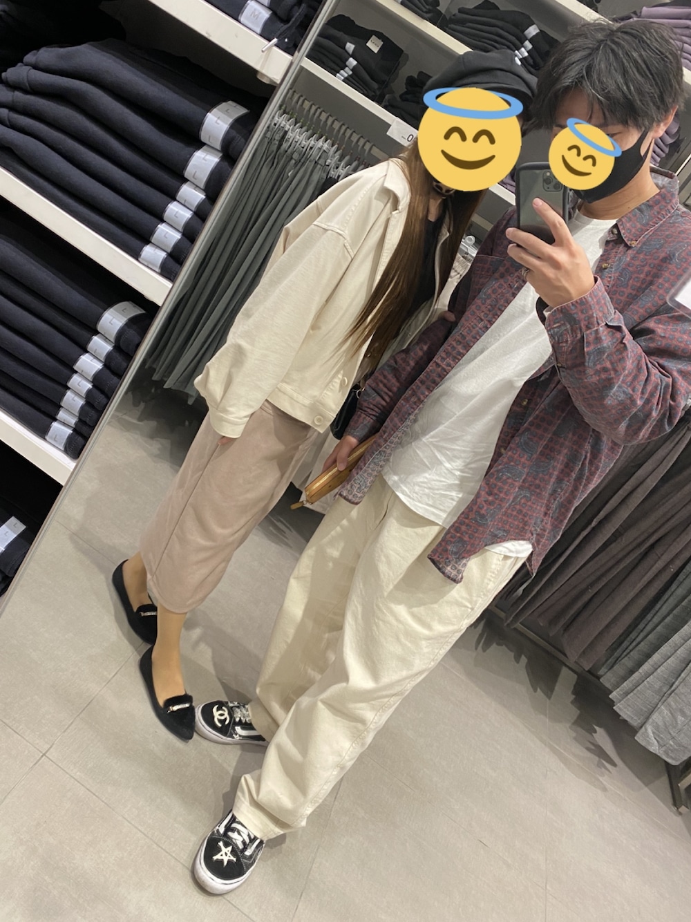 「カジュアル、キレイめ、秋服準備はじめました、お洒落さんとつながりたい、古着、休日スタイル」｜「古着のアイテム（シャツ/ブラウス、レッド系）」を使った、けんとさん（メンズ・177cm）の秋コーディネートの1枚目の写真
