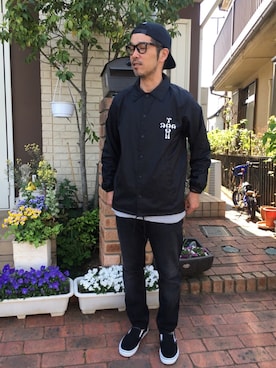 「STARTER BLACK LABEL（スターターブラックレーベル）のアイテム（帽子）」を使った、k2106さん（メンズ・175cm）の春コーディネート