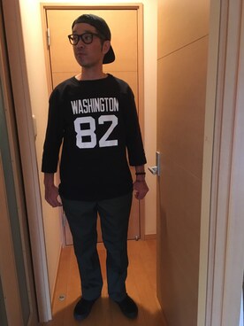 「STARTER BLACK LABEL（スターターブラックレーベル）のアイテム（帽子）」を使った、k2106さん（メンズ・175cm）の秋コーディネート