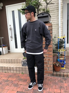 「ダブルニーパンツ」｜k2106さん（メンズ・175cm）の春コーディネート