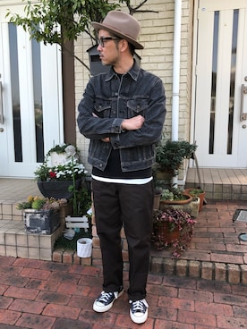 「Ray-Ban（レイバン）のアイテム」を使った、k2106さん（メンズ・175cm）の春コーディネート