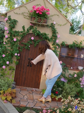 「one after another NICE CLAUP（ワンアフターアナザーナイスクラップ）のアイテム（パンプス）」を使った、namiさん（レディース・161cm）の春コーディネート