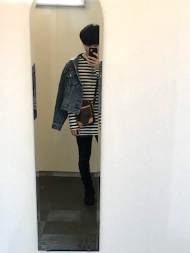 「LouisVuitton」｜「アイテム（デニムジャケット）」を使った、xiuさん（メンズ・162cm）の春コーディネート