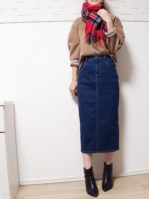 �͂Ȃ���̃f�j���X�J�[�g�u�o�b�N�X���b�g�~������f�j���X�J�[�g�iANDJ�b�A���h�W�F�C�j�v���g�����R�[�f�B�l�[�g