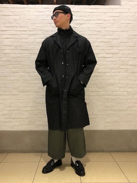 「is-ness（イズネス）のアイテム」を使った、わくたさん（メンズ・177cm）の冬コーディネート