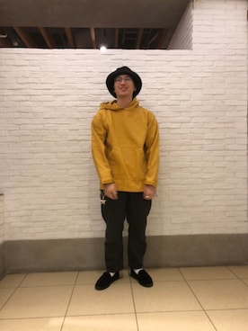 「春物」｜「アイテム（ブルゾン）」を使った、わくたさん（メンズ・177cm）の冬コーディネート
