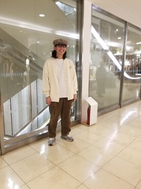 「MANASTASH（マナスタッシュ）のアイテム（カーディガン/ボレロ）」を使った、わくたさん（メンズ・177cm）の秋コーディネート