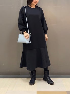 「水色」｜「アイテム（その他）」を使った、へちまさん（レディース・160cm）の冬コーディネート
