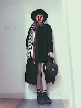 「happynewyear」｜「アイテム（ジャケット/アウター）」を使った、Venus T 🖤さん（レディース・157cm）の冬コーディネート