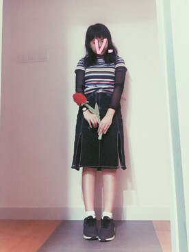 「rose」｜Venus T 🖤さん（レディース・157cm）の冬コーディネート