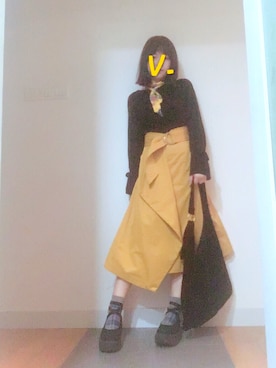 「アイテム（ピアス（両耳用））」を使った、Venus T 🖤さん（レディース・157cm・20代）の冬コーディネート